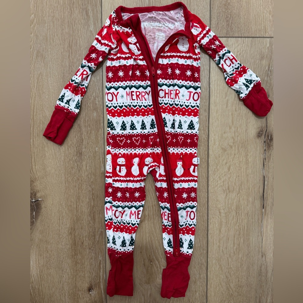Little Sleepies Festive Red and White PJs